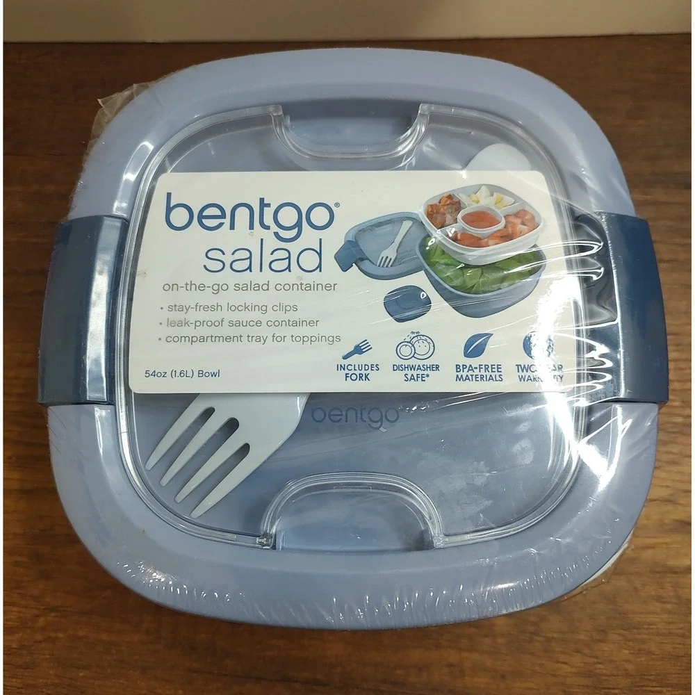 Bentgo Salad 54 Oz BPA-Free On-The-Go Salad Container W/ Tray & Utensils B12
